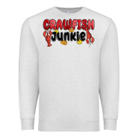 Oatmeal Heather crawfish junkie Premium Sweatshirt - MaliasSmallBusiness