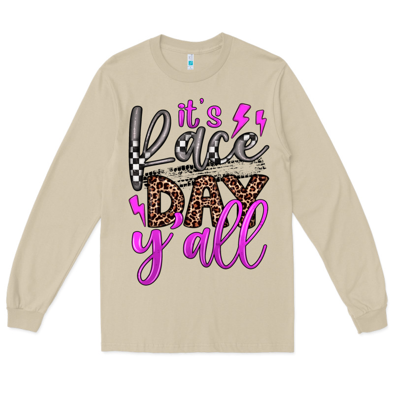 It's Race Day Y'all Long Sleeve Tee by JahusDesignShop | Teevron