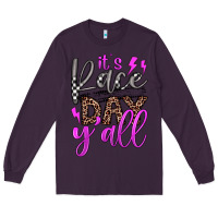 Plum it's race day y'all Long Sleeve Tee - JahusDesignShop