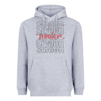 Heather Grey senior Heavyweight Hoodie - MaliasSmallBusiness