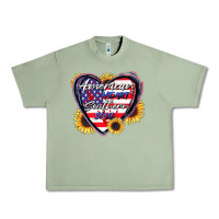 Oil Green American heart southern soul Urban Heavy Tee - CowGirlArtShop