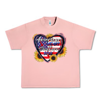 Salmon American heart southern soul Urban Heavy Tee - CowGirlArtShop