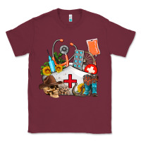 Burgundy nurse  summer Classic Tee - AdoDesignShop