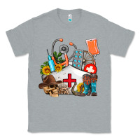 Heather Grey nurse  summer Classic Tee - AdoDesignShop