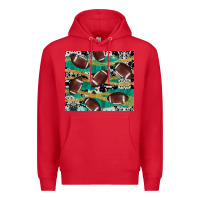 Red western football Premium Hoodie - AdoDesignShop