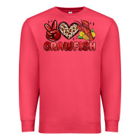 Cardinal peace love crawfish Premium Sweatshirt - MaliasSmallBusiness