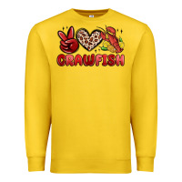 Lemon peace love crawfish Premium Sweatshirt - MaliasSmallBusiness