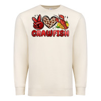 Sandshell peace love crawfish Premium Sweatshirt - MaliasSmallBusiness