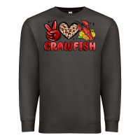 Smoke peace love crawfish Premium Sweatshirt - MaliasSmallBusiness