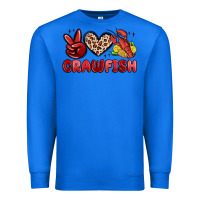 True Royal peace love crawfish Premium Sweatshirt - MaliasSmallBusiness