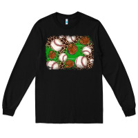 Black baseball glove background Long Sleeve Tee - JahusDesignShop