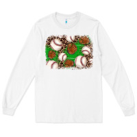 White baseball glove background Long Sleeve Tee - JahusDesignShop