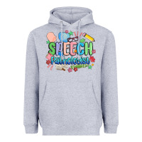 Heather Grey speech pathologist Heavyweight Hoodie - MaliasSmallBusiness