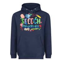 Navy speech pathologist Heavyweight Hoodie - MaliasSmallBusiness