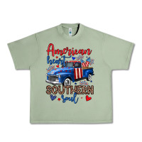 Oil Green American heart southern soul truck Urban Heavy Tee - Neo Western