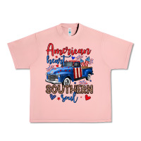 Salmon American heart southern soul truck Urban Heavy Tee - Neo Western