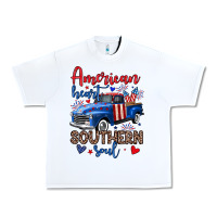 White American heart southern soul truck Urban Heavy Tee - Neo Western
