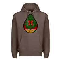 Coffee christmas teardrop Premium Hoodie - BundleAndBundleShop