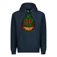 Navy christmas teardrop Premium Hoodie - BundleAndBundleShop