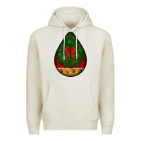 Oatmeal Heather christmas teardrop Premium Hoodie - BundleAndBundleShop