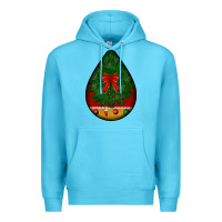 Ocean Blue christmas teardrop Premium Hoodie - BundleAndBundleShop
