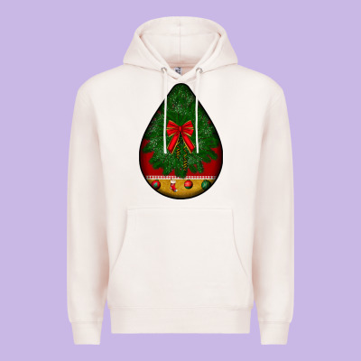 Christmas Teardrop Premium Hoodie Designed By Bundleandbundleshop