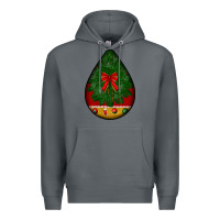 Rock christmas teardrop Premium Hoodie - BundleAndBundleShop
