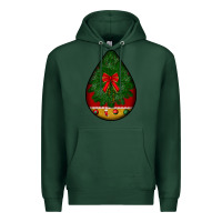 Sports Green christmas teardrop Premium Hoodie - BundleAndBundleShop
