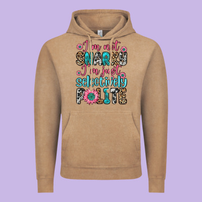 Vintage Hoodie i m not snarky i m just selectively polite