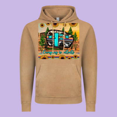 Camping Is Intents Vintage Hoodie Designed By Jahusdesignshop