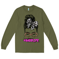 Army Green racelife Long Sleeve Tee - JahusDesignShop