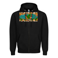 Black cactus sunflower horseshoe license plate Zipper Hoodie - Artiststas