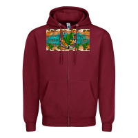 Burgundy cactus sunflower horseshoe license plate Zipper Hoodie - Artiststas