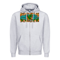 Heather Grey cactus sunflower horseshoe license plate Zipper Hoodie - Artiststas