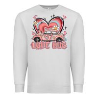 Dove Grey love bug Premium Sweatshirt - MaliasSmallBusiness