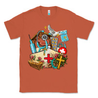 Copper nurse  cross and jesus Classic Tee - AdoDesignShop