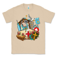 Mushroom nurse  cross and jesus Classic Tee - AdoDesignShop