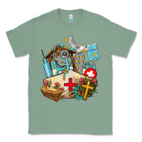 Sage nurse  cross and jesus Classic Tee - AdoDesignShop