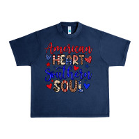 Navy American heart southern soul Urban Heavy Tee - Neo Western