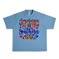 Pebble Blue American heart southern soul Urban Heavy Tee - Neo Western