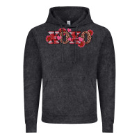 Vintage Black valentine's day xoxo sunflower heart Vintage Hoodie - RanaPortraitStore