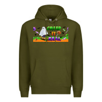 Army Green creep it real libbey glass Premium Hoodie - BundleAndBundleShop