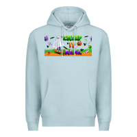 Blue Mist creep it real libbey glass Premium Hoodie - BundleAndBundleShop