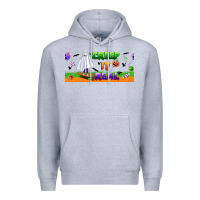 Heather Grey creep it real libbey glass Premium Hoodie - BundleAndBundleShop