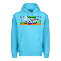 Ocean Blue creep it real libbey glass Premium Hoodie - BundleAndBundleShop