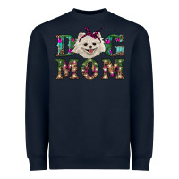 Navy Christmas dog mom Pomeranian Heavyweight Sweatshirt - RanaPortraitStore