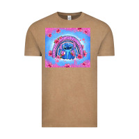 Vintage Coffee stitch rainbow Vintage Tee - Zillion Design Studio