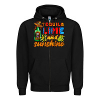 Black tequila lime and sunshine Zipper Hoodie - AdoDesignShop