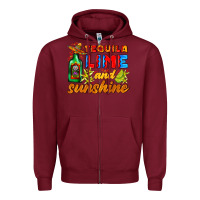 Tequila Lime And Sunshine Zipper Hoodie | Teevron