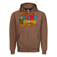 Chestnut tequila lime and sunshine Zipper Hoodie - AdoDesignShop